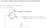 Linear Acceleration in Rolling without slipping Kinematics Question.png