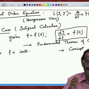 Differential Equations and Applications (NPTEL):- Lecture 10: First Order Linear Equations